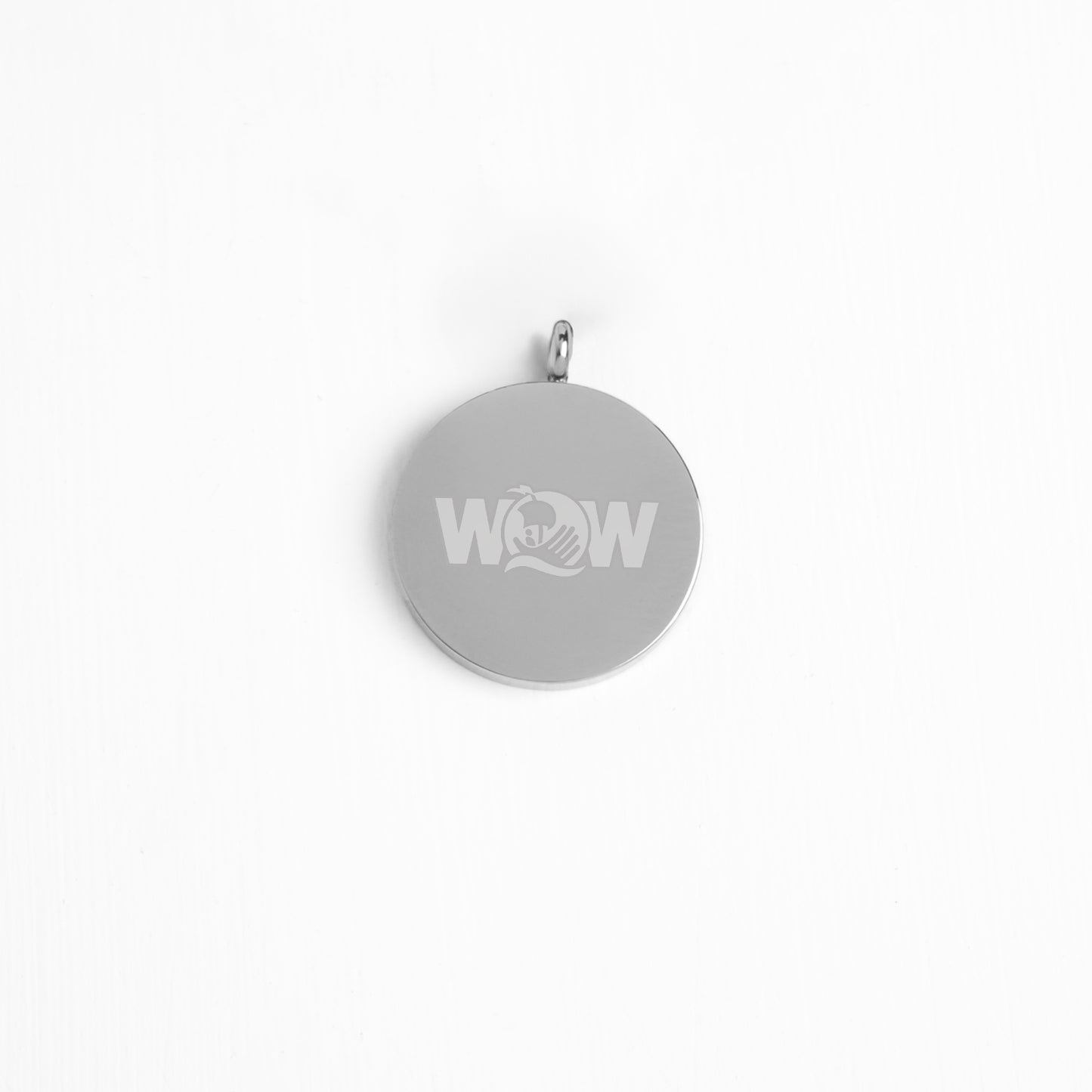 18 mm engraved circle charms-silver