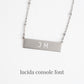 Engravable Silver Bar Necklace