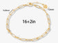 Necklace use 12*4mm paperclip chain
