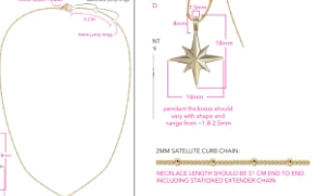Faceted North Star Necklace