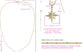 Faceted North Star Necklace