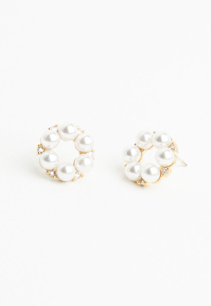Pearl Halo Earrings