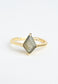 Perfectly-Paired Labradorite and Gold Ring Set