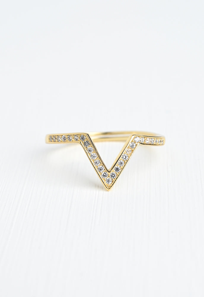 Perfectly-Paired Labradorite and Gold Ring Set
