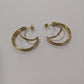 Moon Wire Gold Hoop