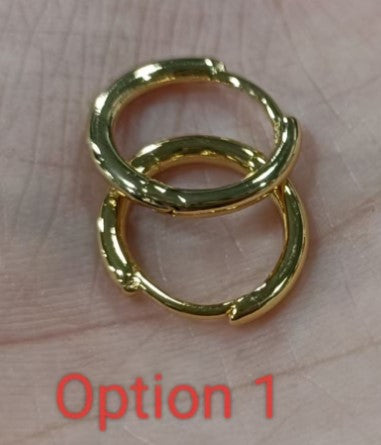 Ear Hoops Gold 16mm