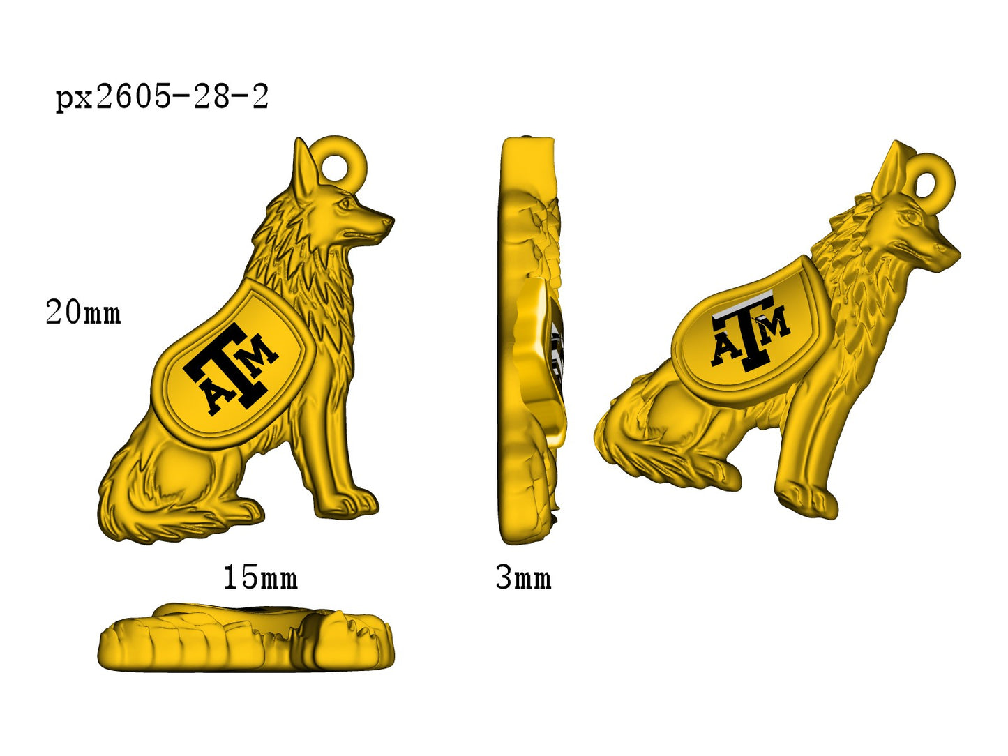 WOLF CHARM