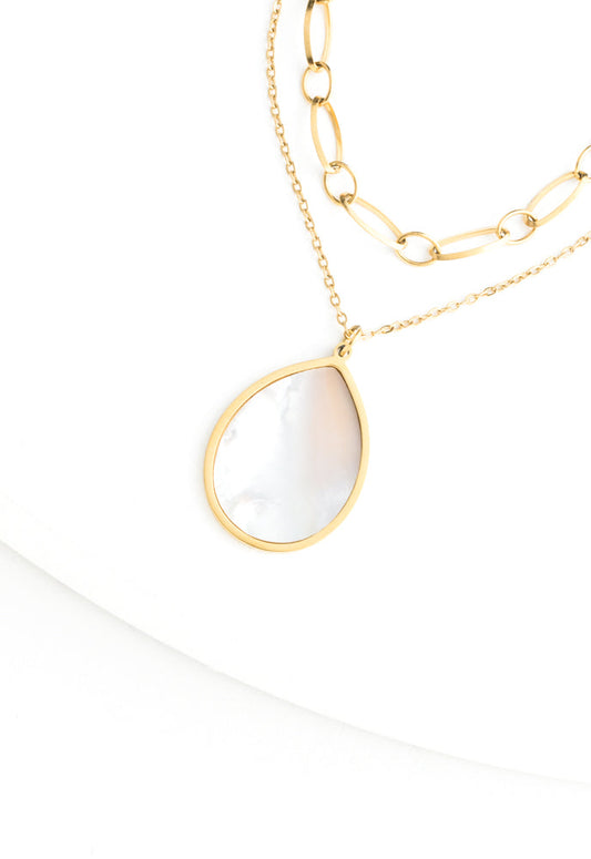 Holly Layered Mother-of-Pearl Necklaces