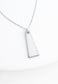 Pillar Mother of Pearl Necklace in Silver