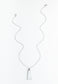 Pillar Mother of Pearl Necklace in Silver
