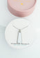 Pillar Mother of Pearl Necklace in Silver