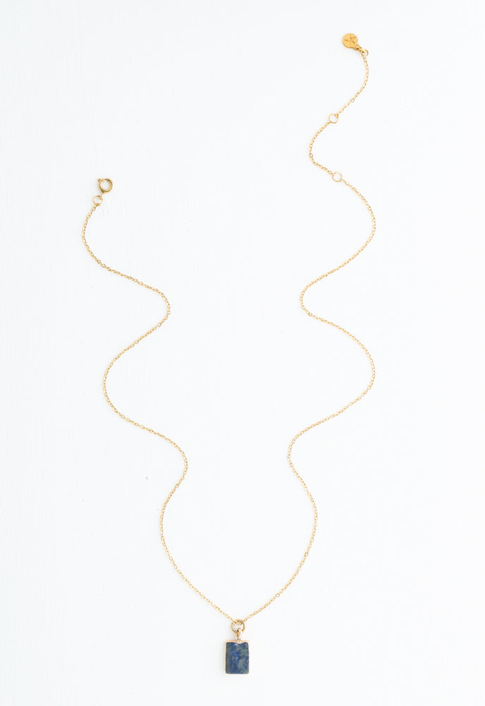 In The Clouds Lapis Necklace