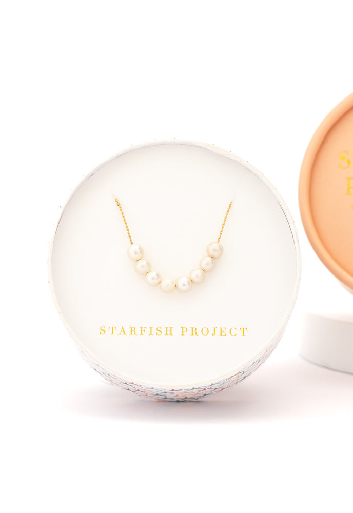 Harmony Pearl Cluster Necklace -GbJ
