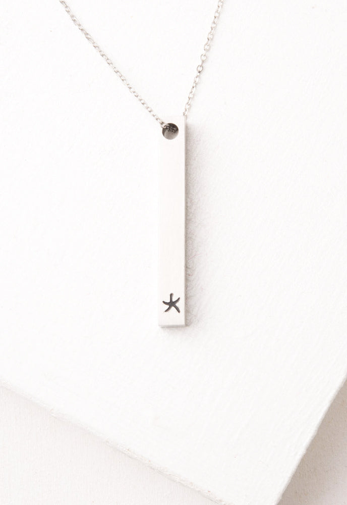 Justice Silver Bar Necklace