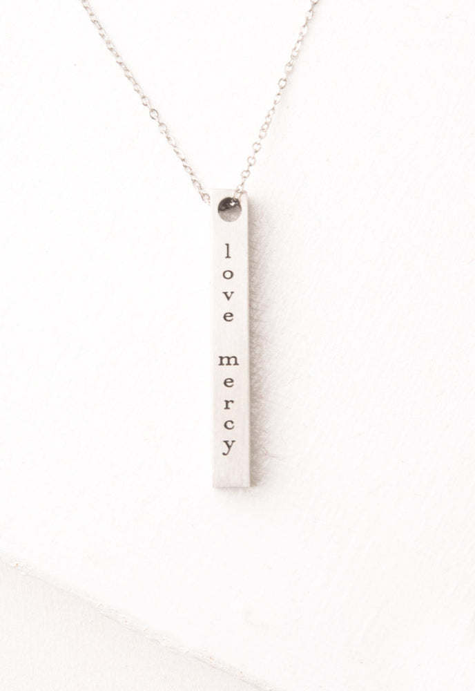 Justice Silver Bar Necklace