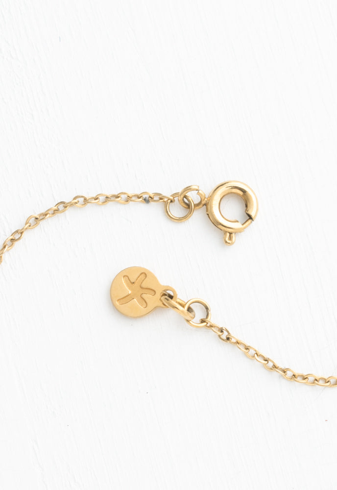 Justice Gold Gold Bar Necklace