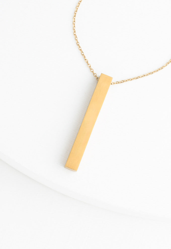 Justice Gold Gold Bar Necklace