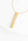 Justice Gold Gold Bar Necklace