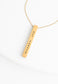 Justice Gold Gold Bar Necklace