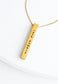 Justice Gold Gold Bar Necklace