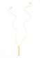 Justice Gold Gold Bar Necklace