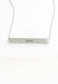 Faith Silver Bar Necklace