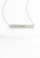 Faith Silver Bar Necklace