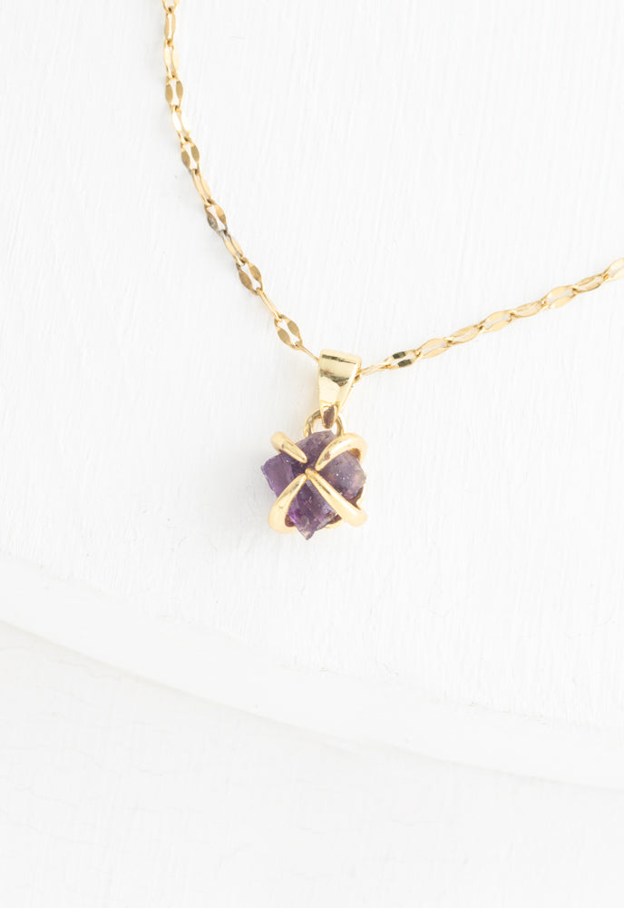 Shine Necklace is Amethyst
