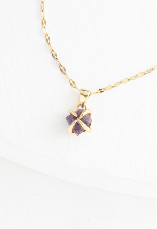 Shine Necklace is Amethyst
