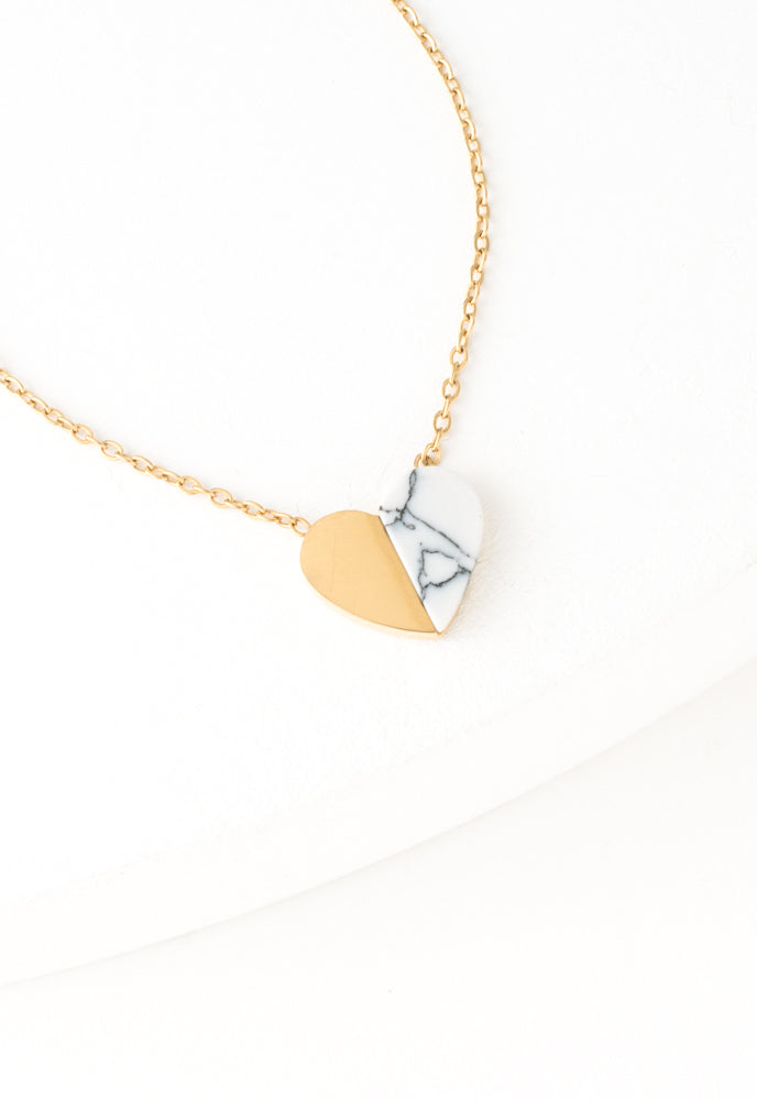 Alexis Gold Heart Necklace