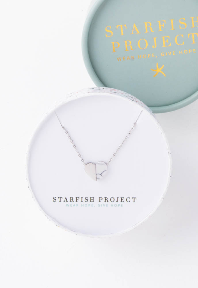 Alexis Silver Heart Necklace
