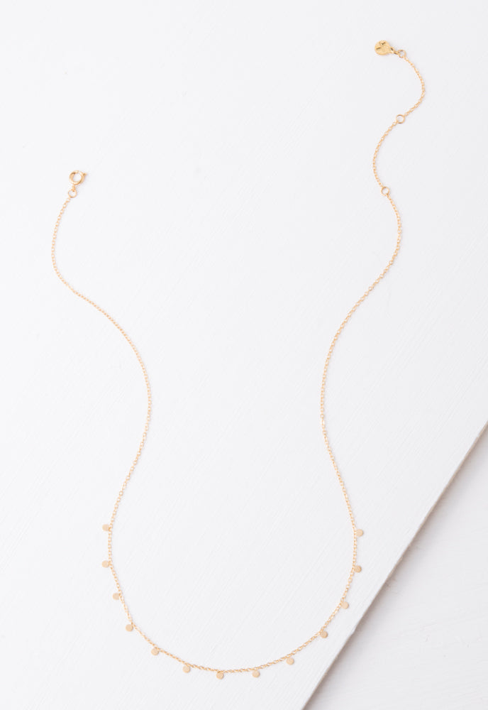 Evelyn Gold Drop Necklace