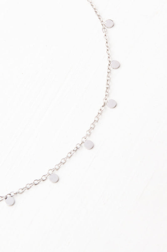 Evelyn Silver Drop Necklace