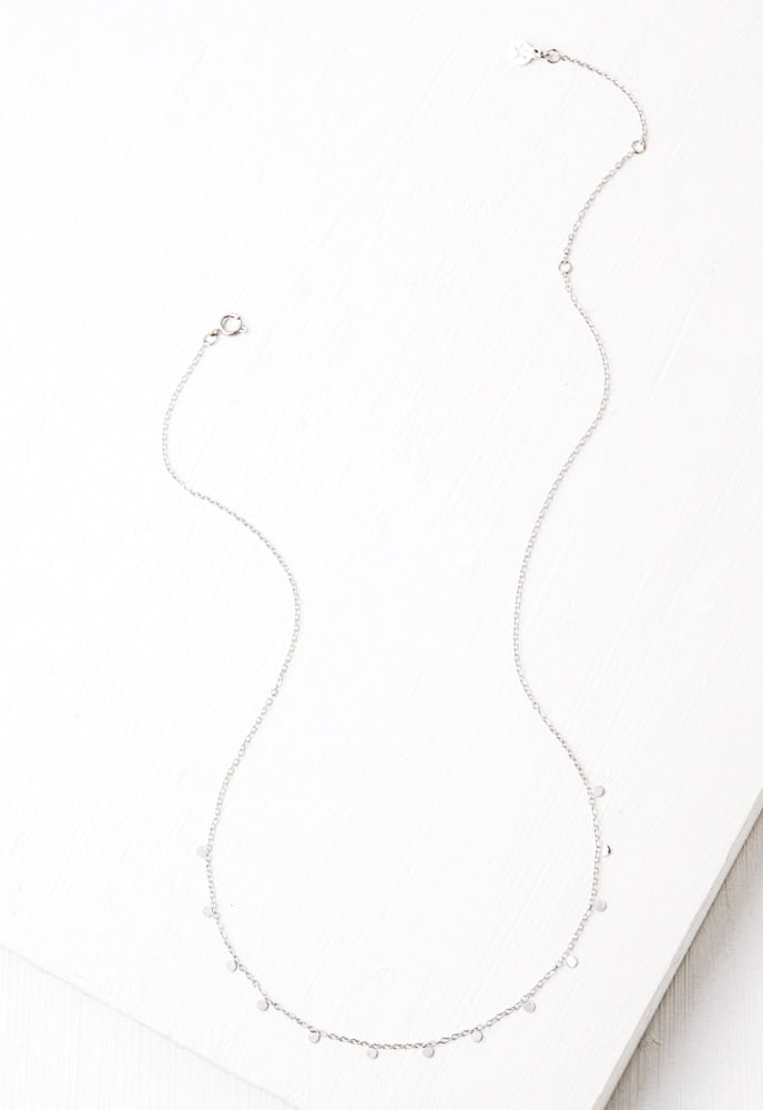 Evelyn Silver Drop Necklace