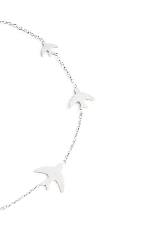 Sparrow Silver Necklace