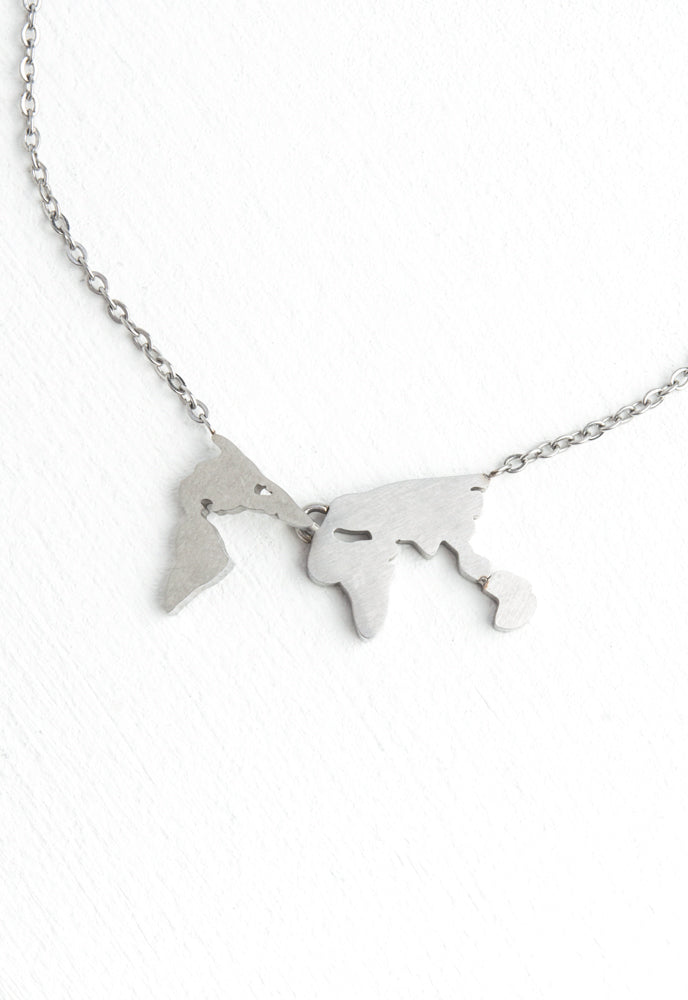 Eliana Silver World Necklace