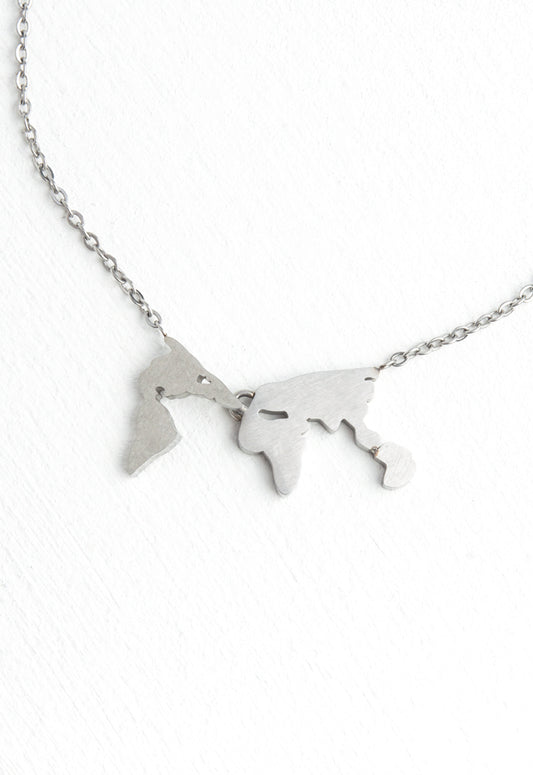 Eliana Silver World Necklace