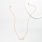 Faith Reversible Cross Bar Necklace