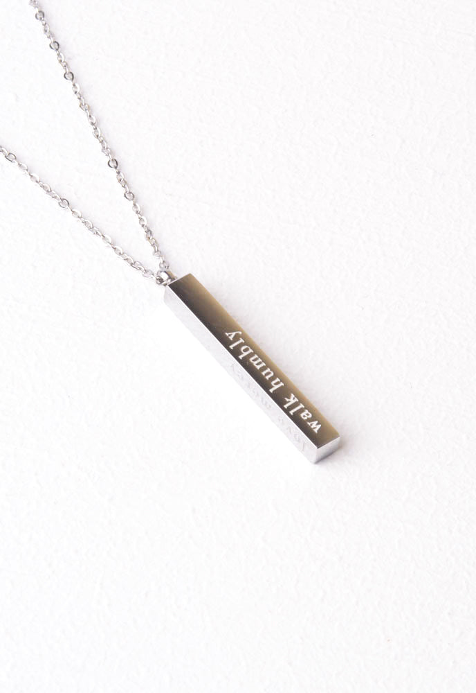 Give Justice Bar Necklace