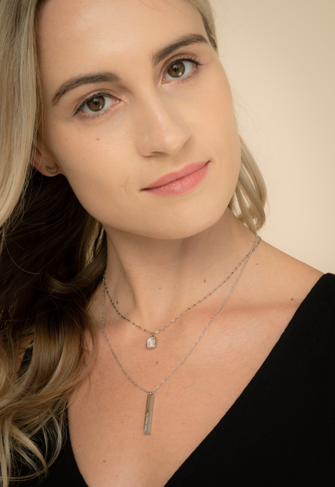 Give Justice Bar Necklace
