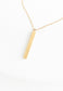 Faith, Hope, Love Gold Bar Necklace