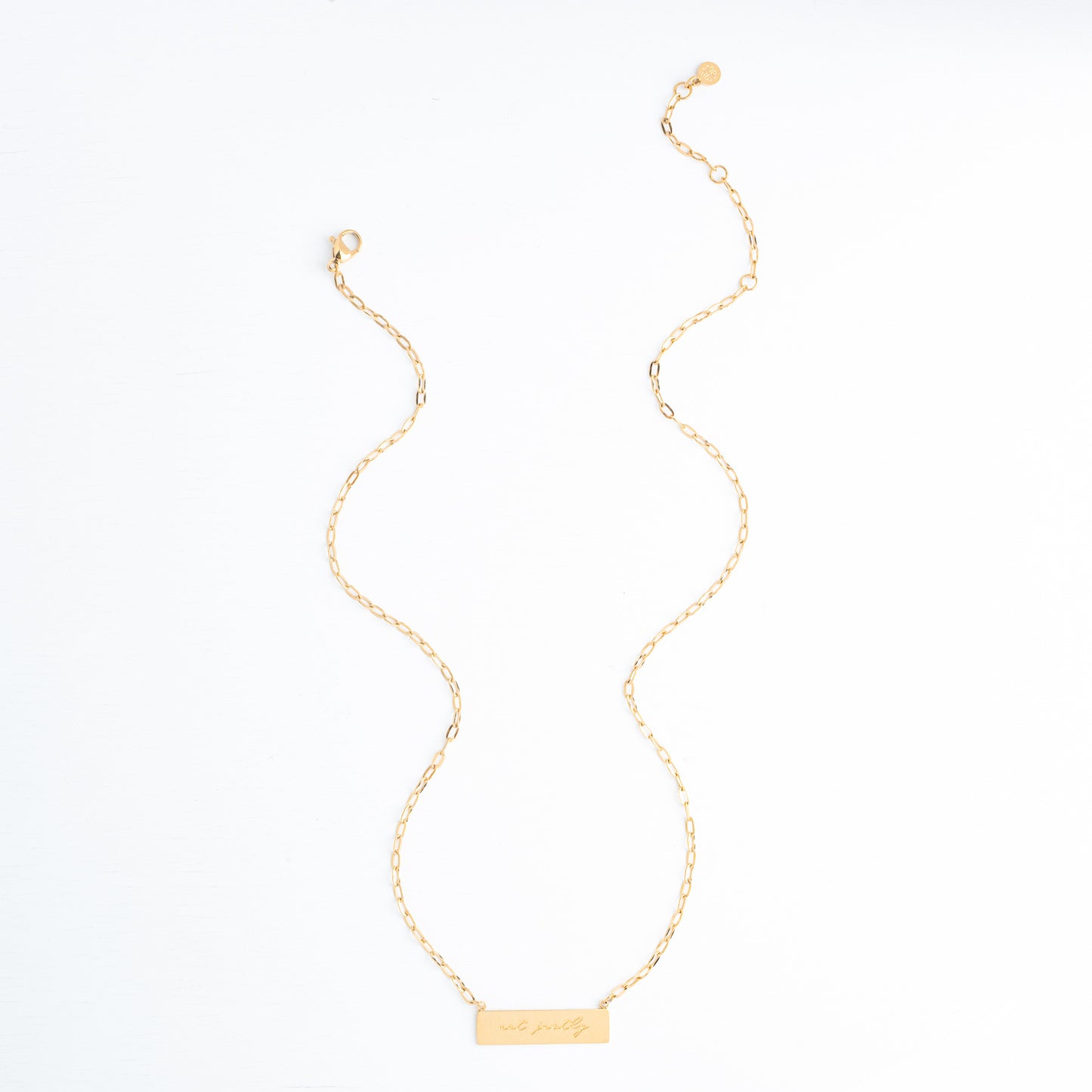 Give Mercy Gold Bar Necklace
