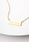 Give Mercy Gold Bar Necklace