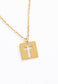 Axis Gold Cross Necklace