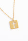 Axis Gold Cross Necklace