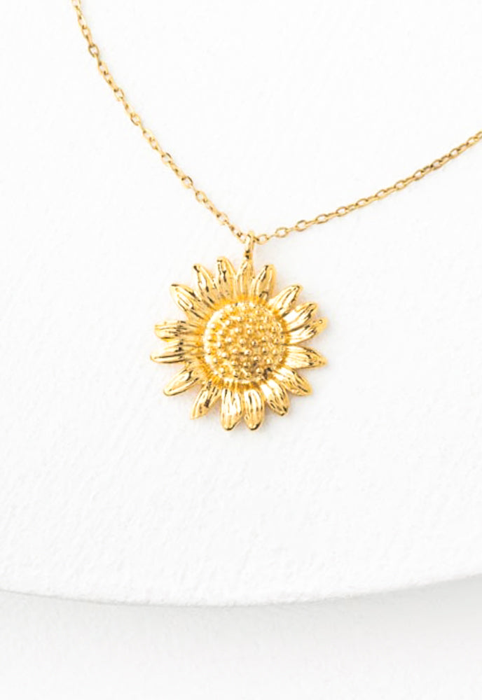 Golden Sunflower Necklace