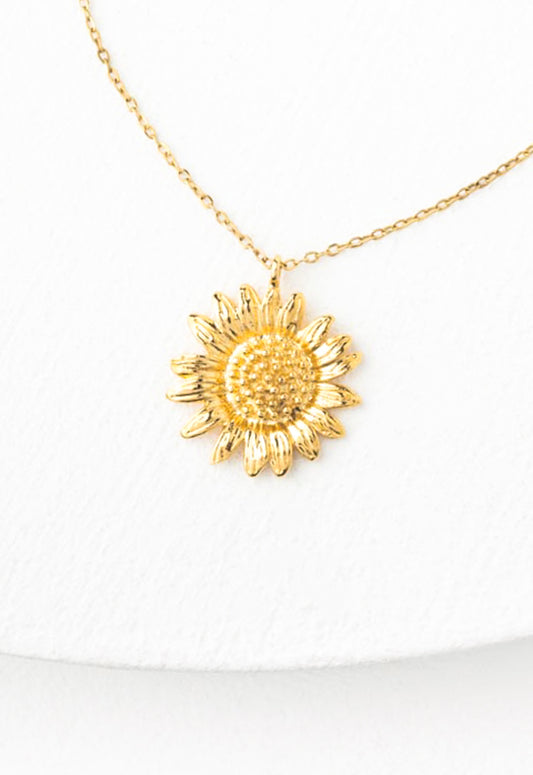 Golden Sunflower Necklace