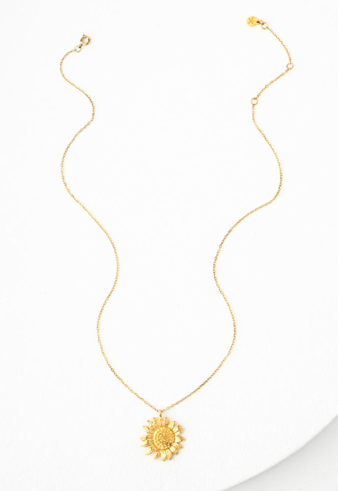 Golden Sunflower Necklace