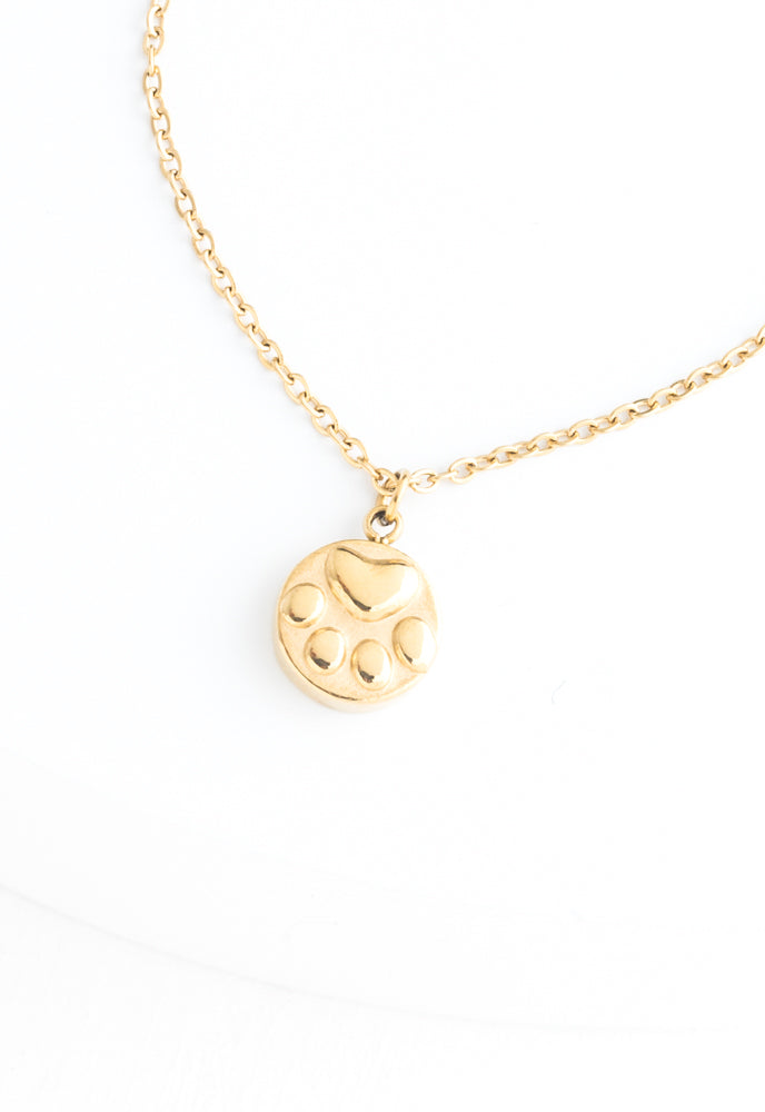 Girl’s Best Friend Paw Print Necklace