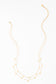 Evelyn Gold Drop Double Chain Necklace
